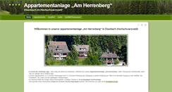 Desktop Screenshot of fewo-am-herrenberg.de